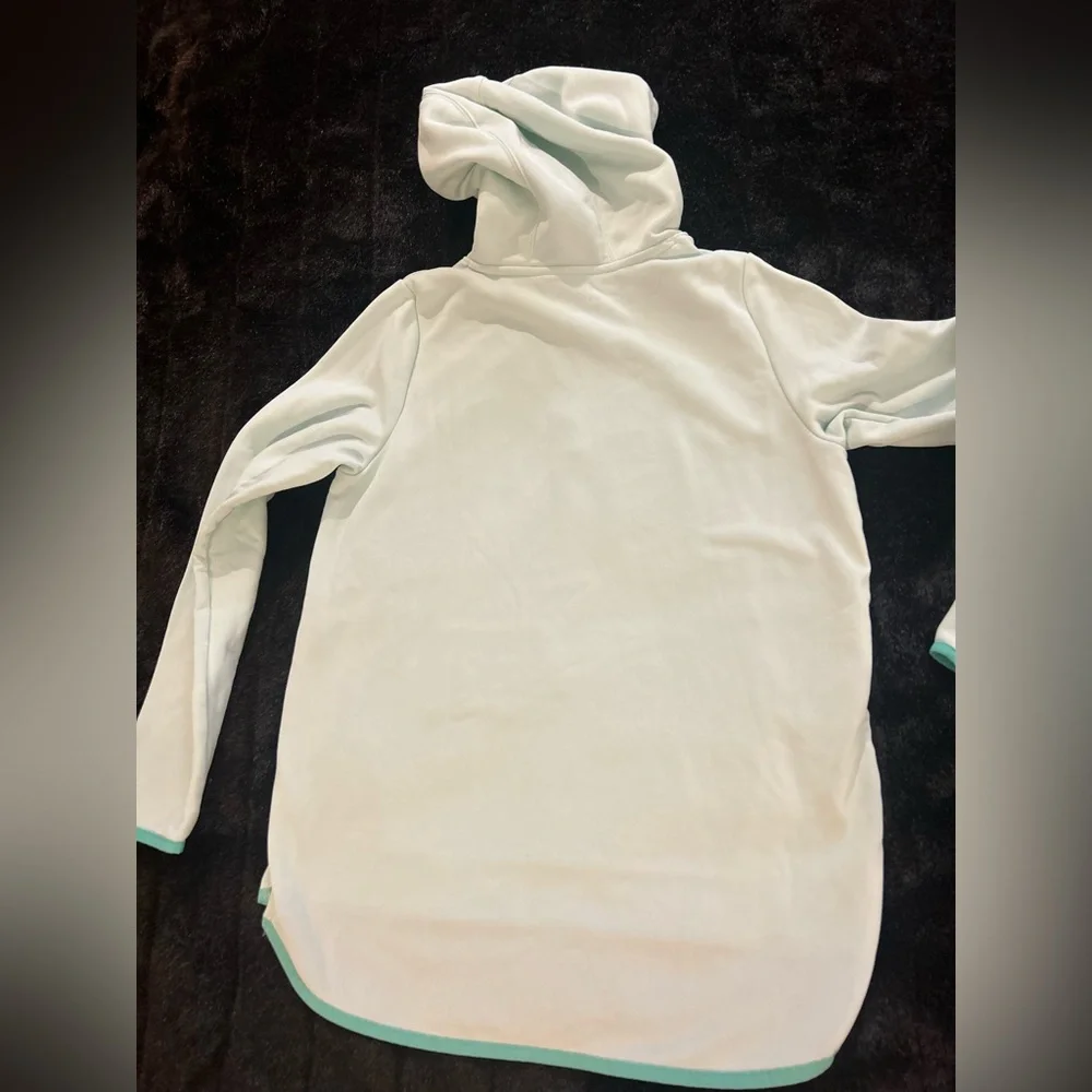 Under Armour Youth Hoodie YXL | Light Blue / Pale Green | Loose Fit Pullover